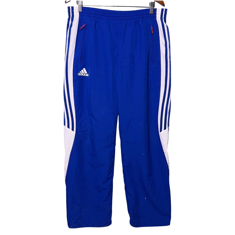 Vintage Adidas‎ Track Pants Mens Large Blue Zip Ankle Mesh Lined Y2K Gorpcore